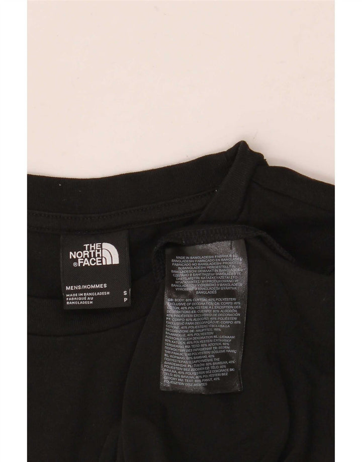 The North Face Camiseta Masculina Top Pequeno Algodão Preto
