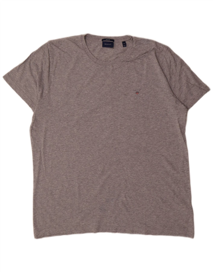 Camiseta masculina GANT Regular Fit Top XL Algodão Cinza