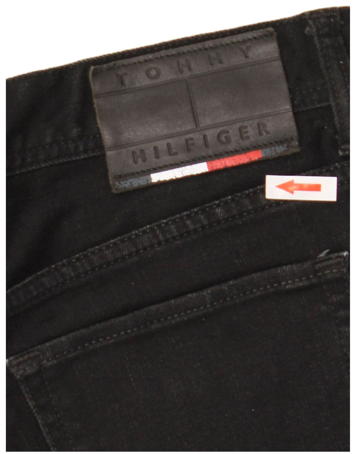 Tommy Hilfiger Masculino Bleecker Slim Jeans W32 L30 Algodão Preto