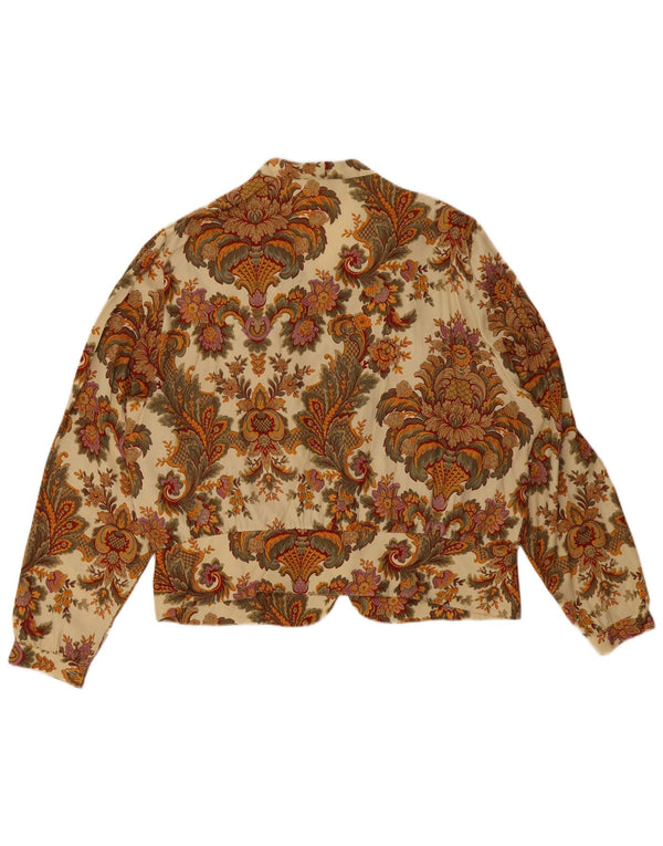 Blusa feminina Lorena IT 54 2XL bege paisley