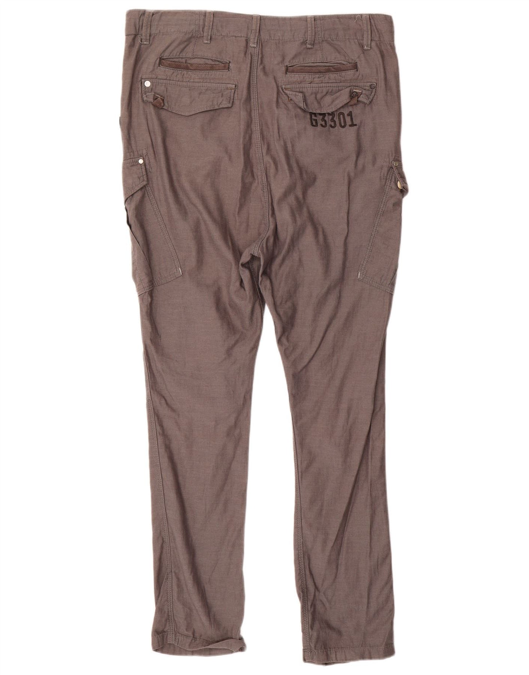 Calça cargo slim masculina G-Star W29 L32 algodão cinza