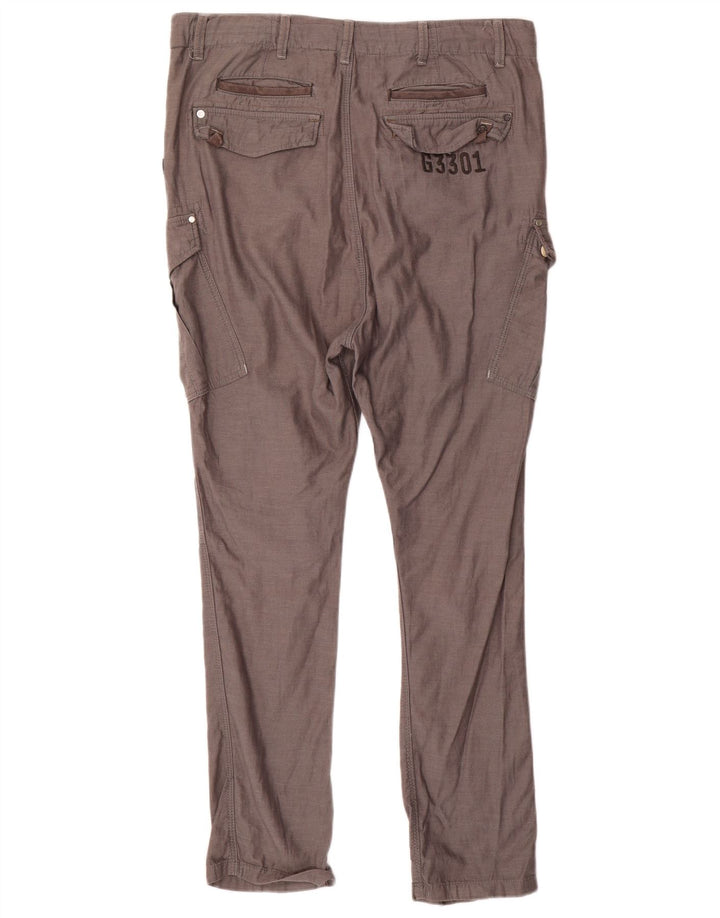 Calça cargo slim masculina G-Star W29 L32 algodão cinza