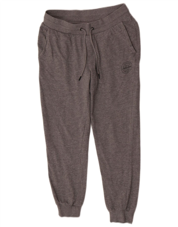 Jack & Jones Mens Tracksuit Trousers Joggers Medium Grey Flecked Cotton
