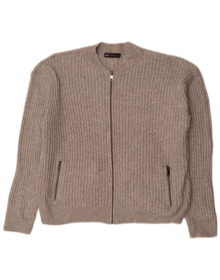 Suéter cardigã feminino oversized Marks & Spencer Reino Unido 16 grande cinza