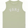 Vans Womens Graphic Vest Top UK 12 Médio Verde