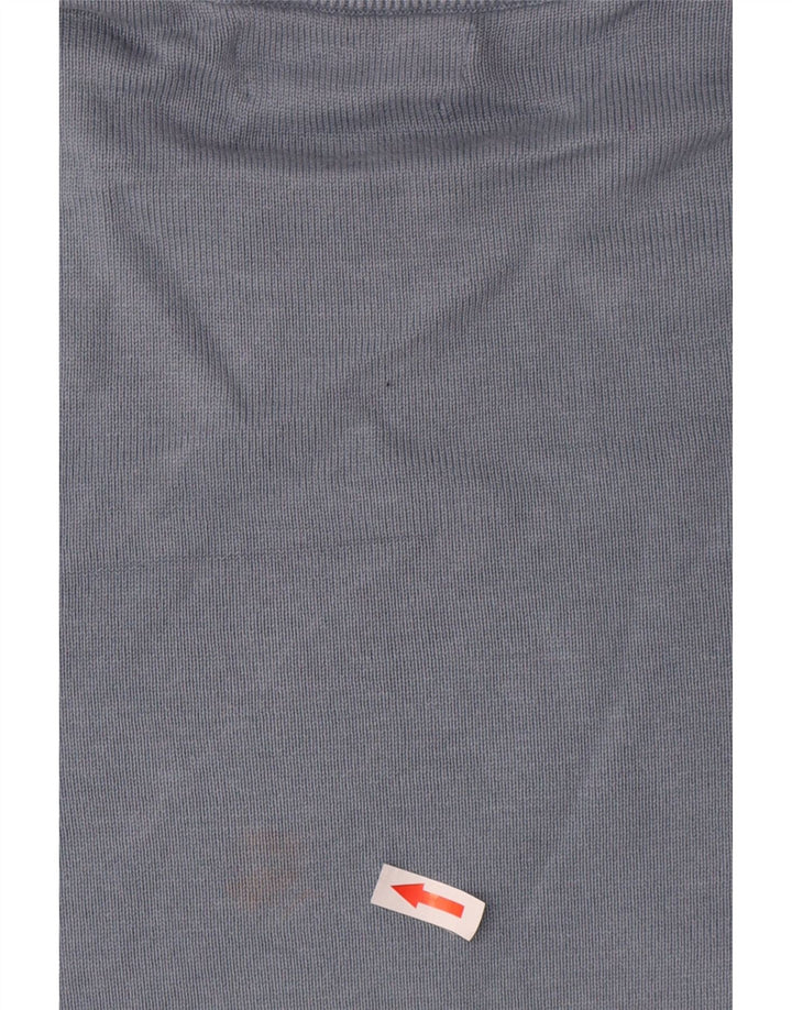 Suéter masculino Marks & Spencer com gola redonda, algodão azul médio