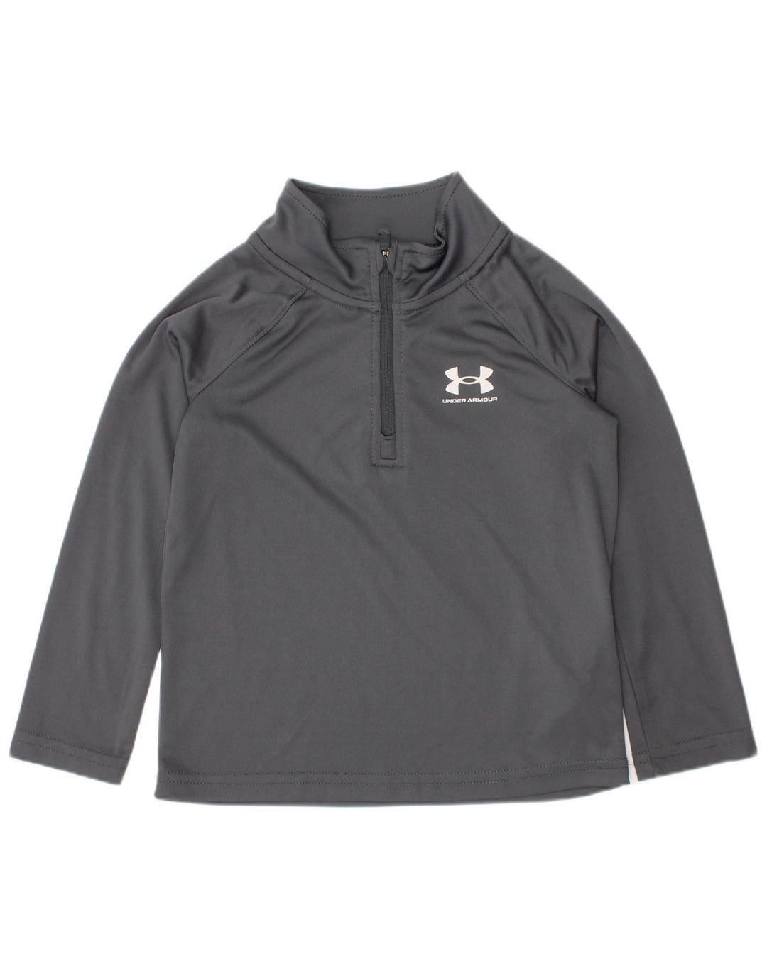 Under Armour Meninos Zip Neck Pullover Treino Top 2-3 Anos Cinza Poliéster