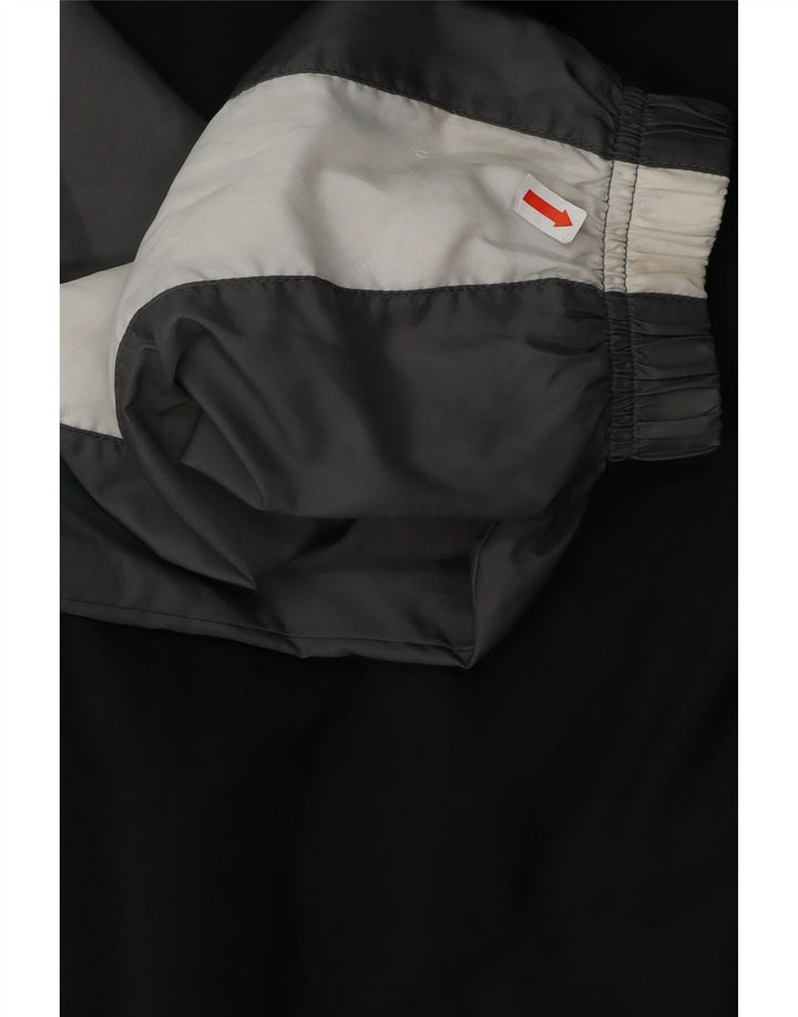 NIKE Mens Hooded Tracksuit Top Jacket Medium Grey Colourblock Poliéster