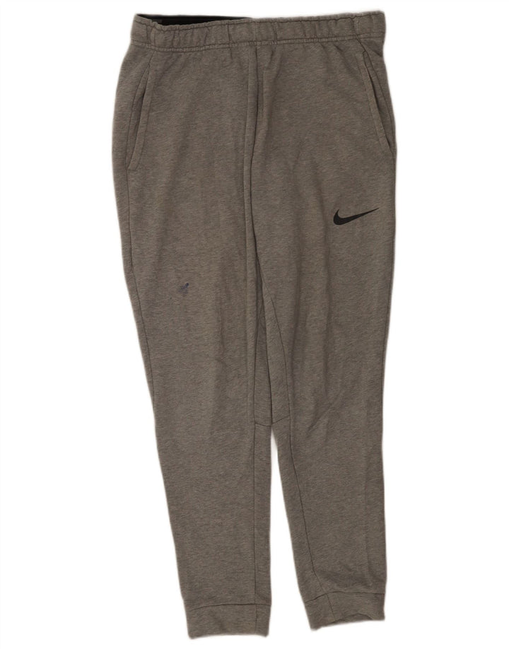 Nike Mens Dri Fit Standard Fit Calças de treino Joggers cinza médio