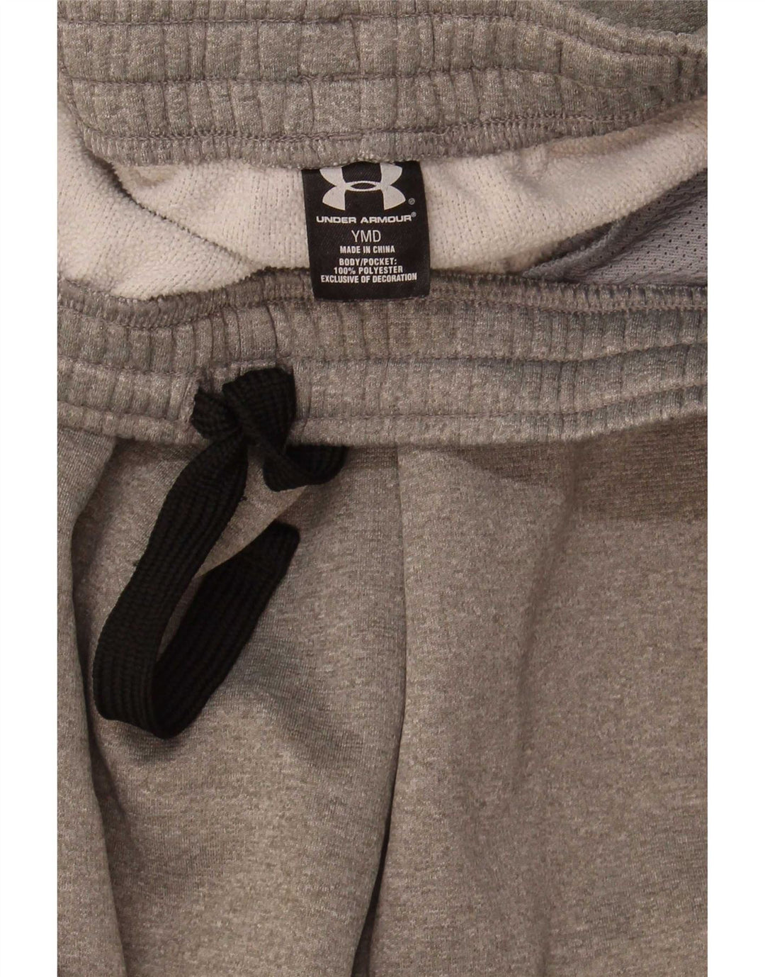 Calça de treino Under Armour Boys 9-10 anos cinza médio colorblock