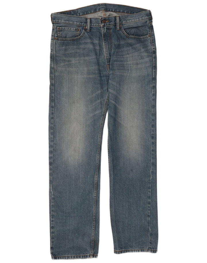 Levi's Masculino 505 Straight Jeans W36 L34 Azul Algodão