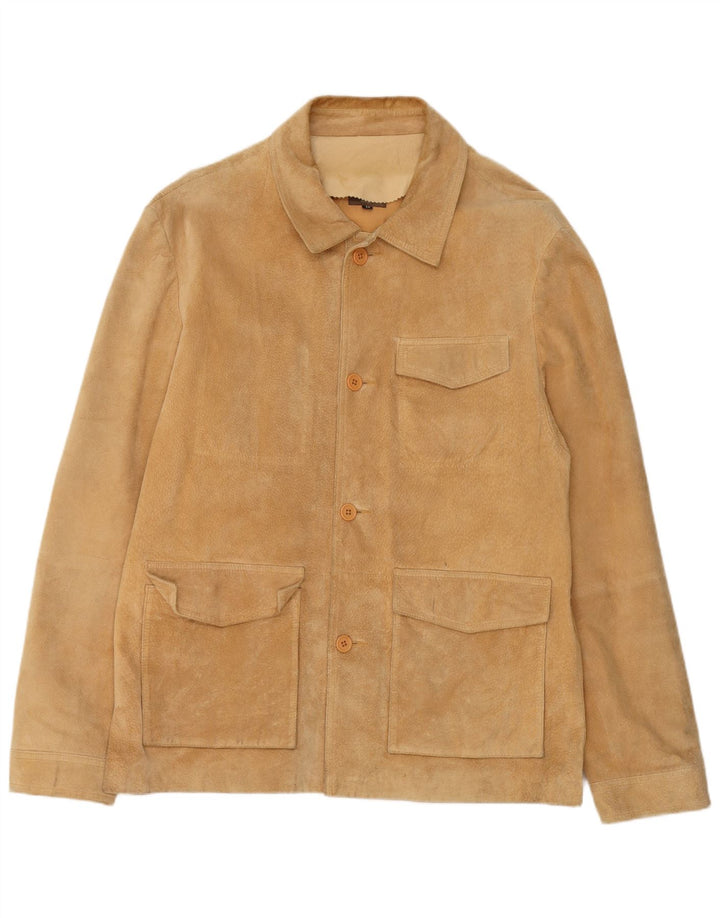 Jaqueta masculina de camurça Conbipel IT 56 2XL couro bege