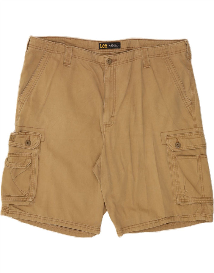 LEE Mens Kansas Cargo Shorts W42 2XL Beige Cotton Vintage Lee and Second-Hand Lee from Messina Hembry 
