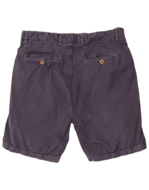 Gant Mens Chino Shorts W32 Medium Navy Blue Cotton