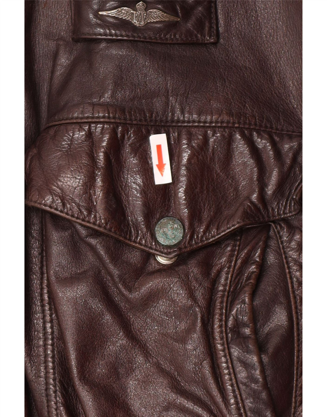 Jaqueta de couro masculina vintage Reino Unido 40 grande couro marrom