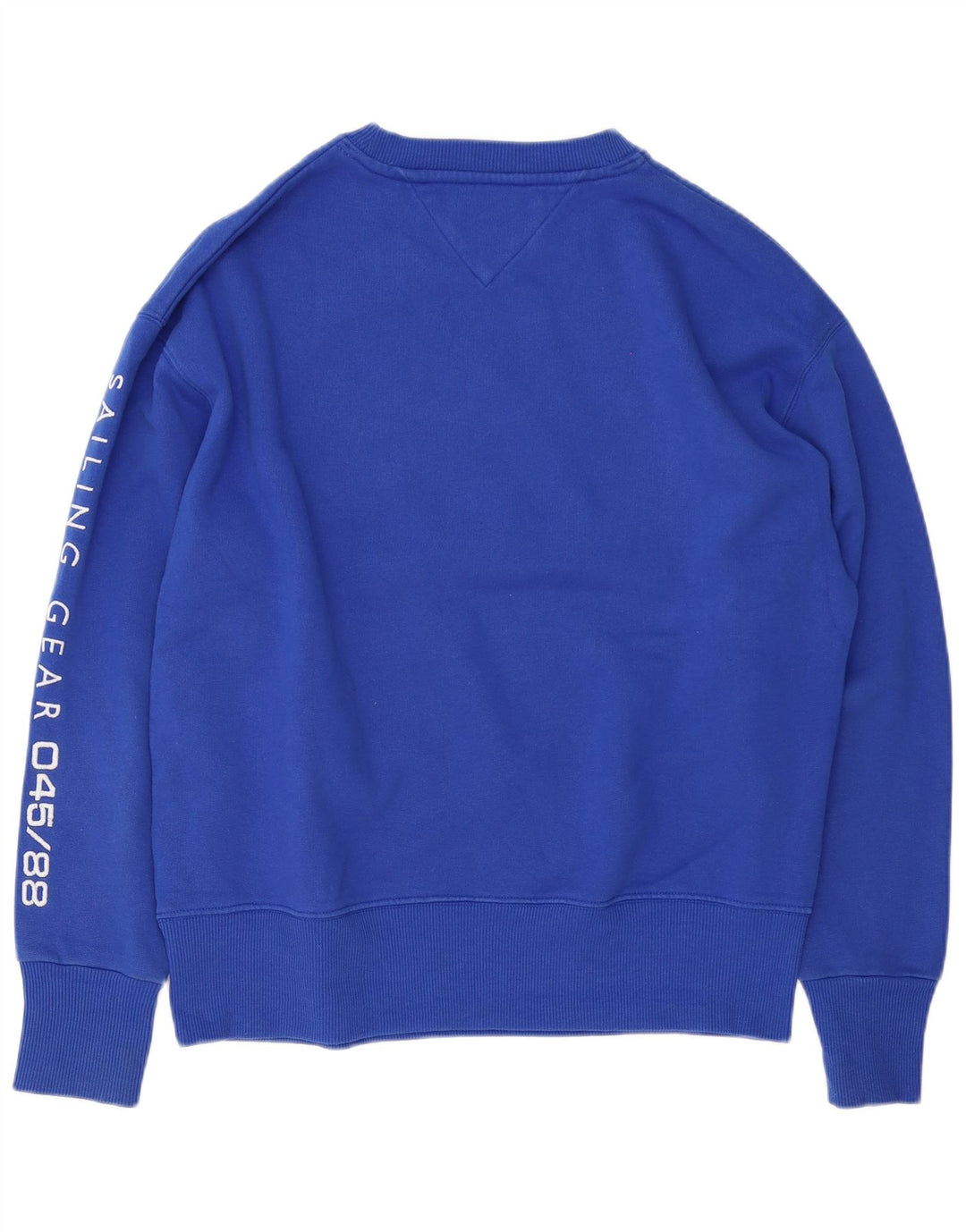 Tommy Hilfiger moletom gráfico masculino jumper grande algodão azul