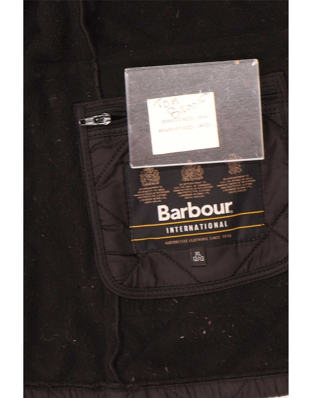 Jaqueta acolchoada Barbour Boys 12-13 anos XL preta poliamida