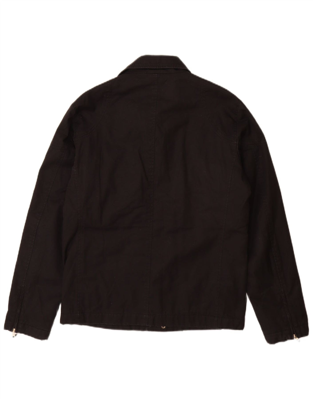 Jaqueta utilitária masculina ZARA UK 38 algodão preto médio