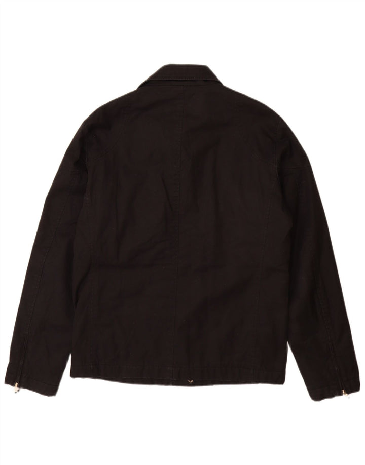 Jaqueta utilitária masculina ZARA UK 38 algodão preto médio