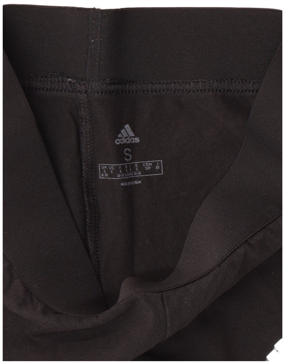 Leggings Adidas Femininas UK 8/10 Pequenas Pretas