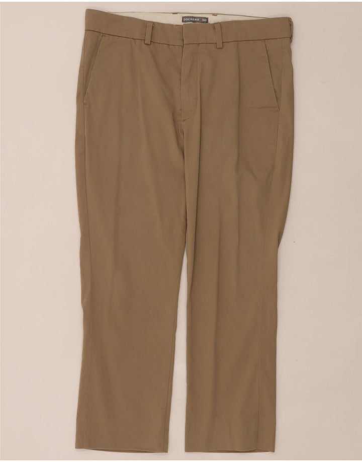 Calças Dockers Masculinas Pegged Cropped W34 L26 Algodão Bege