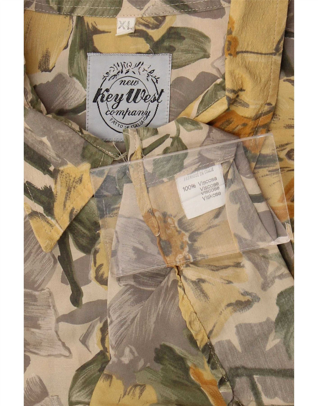Camisa masculina Key West XL viscose floral multicolorida