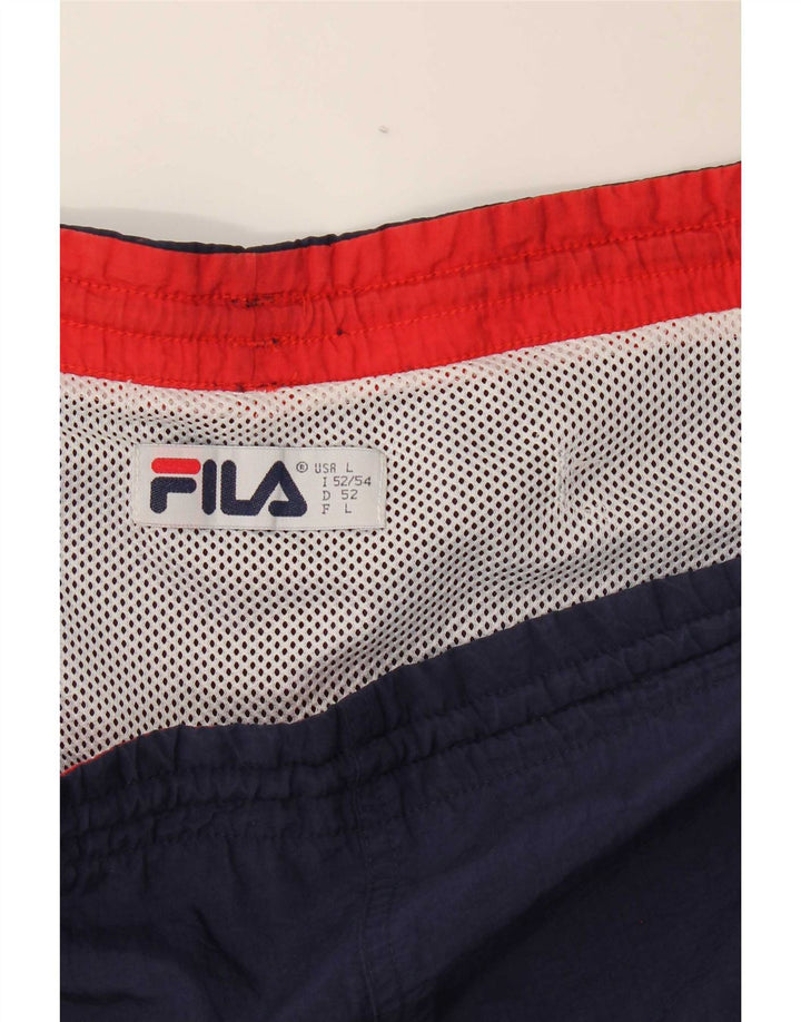 Fila Mens Sport Shorts Grande Azul Marinho