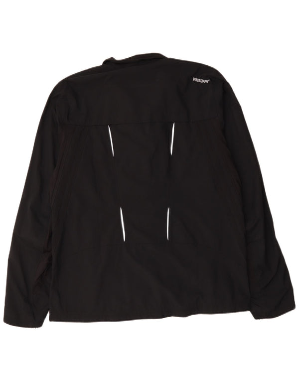 ADIDAS Mens Clima Proof Rain Jacket UK 40 Grande Poliéster Preto