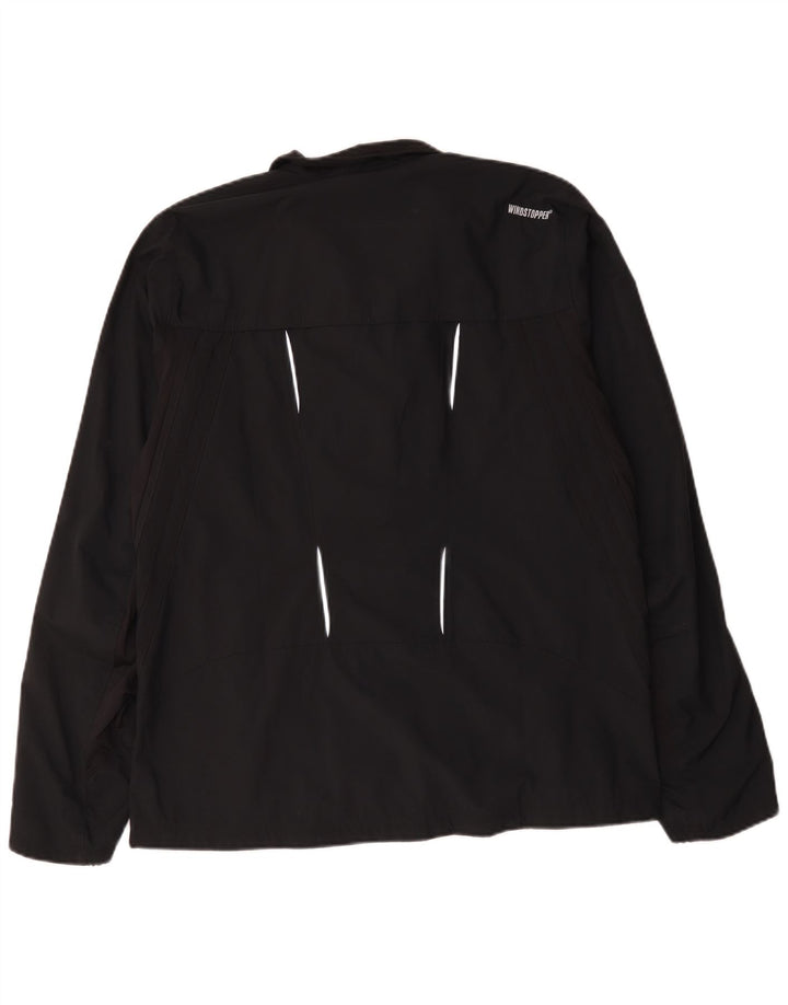 ADIDAS Mens Clima Proof Rain Jacket UK 40 Grande Poliéster Preto