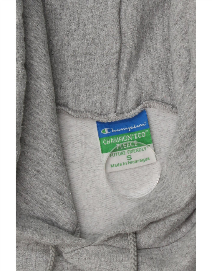 CHAMPION Mens Graphic Hoodie Jumper Small Grey Cotton Vintage Champion and Second-Hand Champion from Messina Hembry 