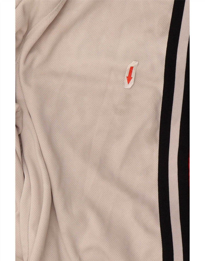 Jordan Mens Graphic Sport Shorts Médio Branco Colorblock Poliéster