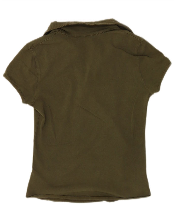 Camisa polo feminina Lotto Reino Unido 14 grande cáqui