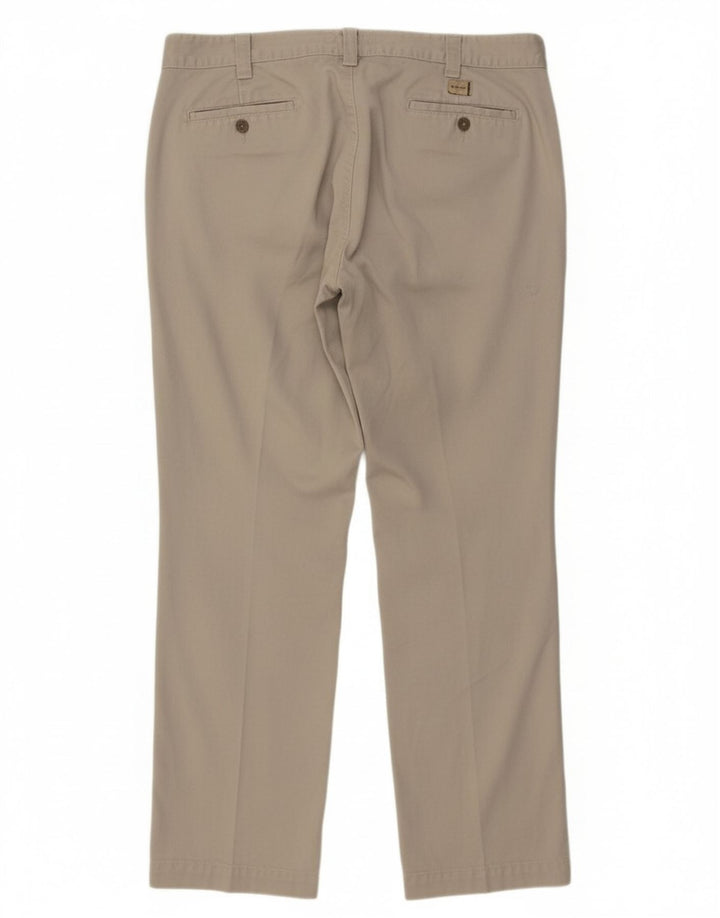 Calça chino reta masculina BEN SHERMAN W36 L32 algodão verde