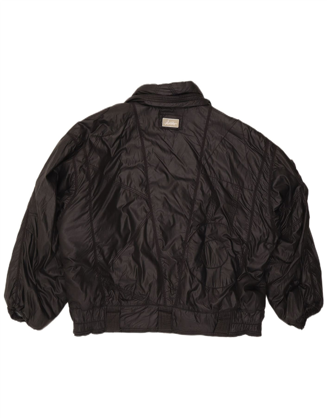Jaqueta bomber feminina vintage IT 52 XL poliamida preta