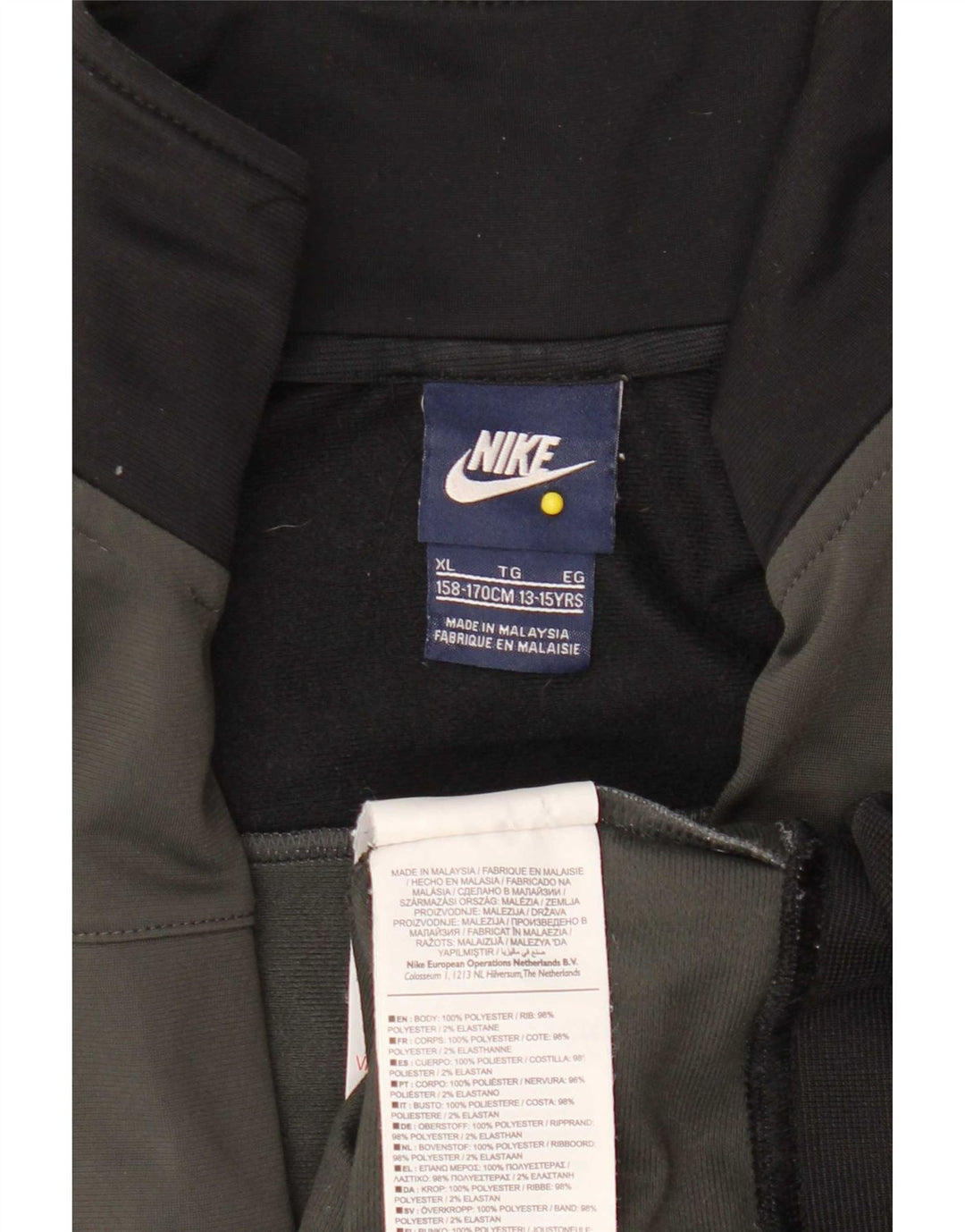 Jaqueta Nike Boys Tracksuit Top 13-14 Anos XL Cinza Colourblock Poliéster