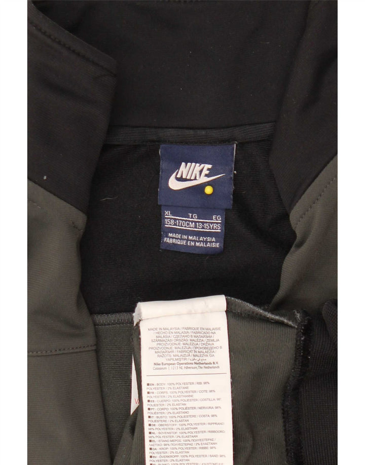 Jaqueta Nike Boys Tracksuit Top 13-14 Anos XL Cinza Colourblock Poliéster