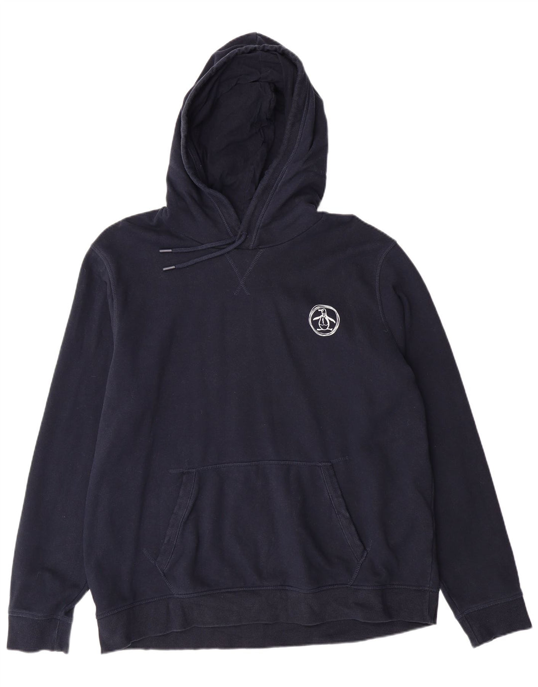 PENGUIN Masculino moletom com capuz XL algodão azul marinho