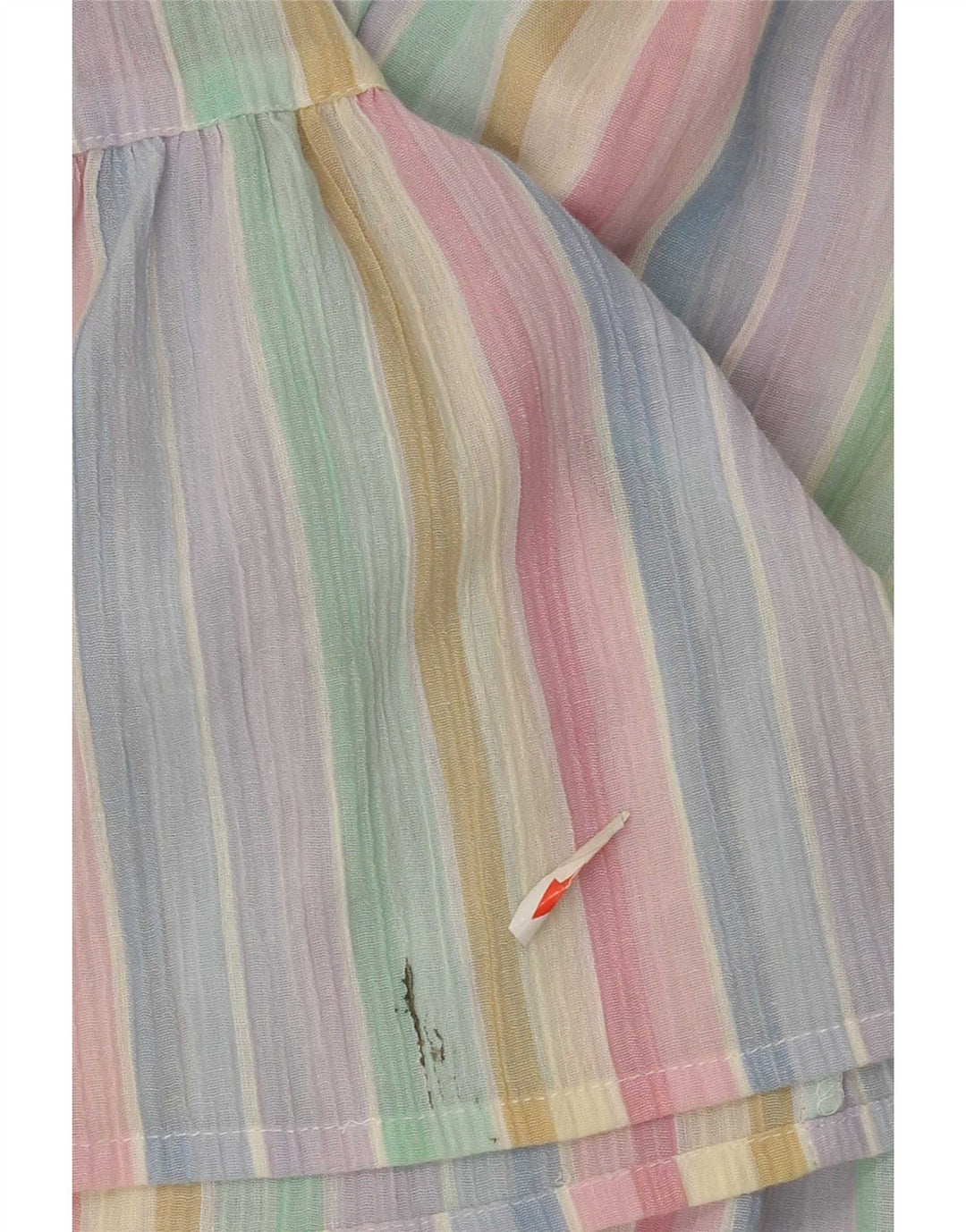 Vestido de verão feminino sem mangas Bellino UK 14 grande listrado multicolorido