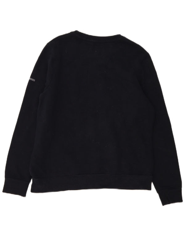 Suéter gráfico feminino Superdry UK 16 grande algodão preto