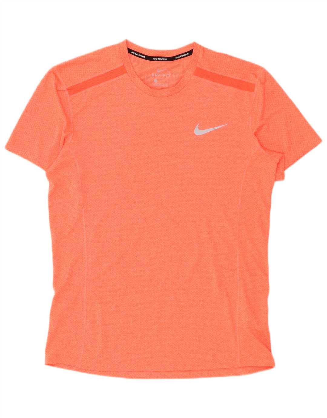 Nike Mens Dri Fit Camiseta Top Médio Laranja Poliéster