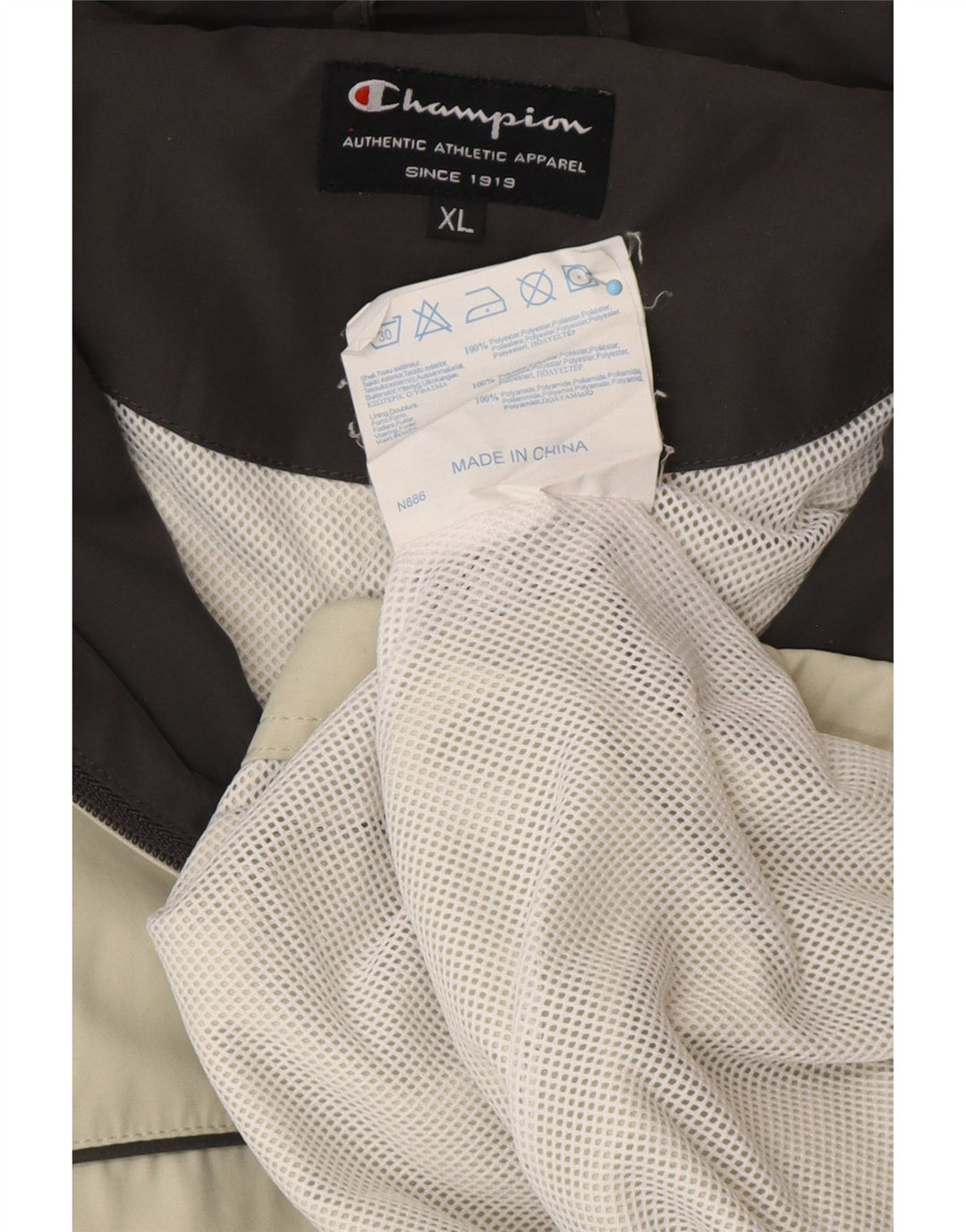 CHAMPION Mens Treino Top Jacket XL Verde Poliéster