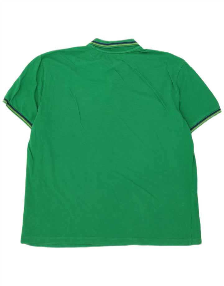 Camisa polo masculina Kappa 3XL listrada verde
