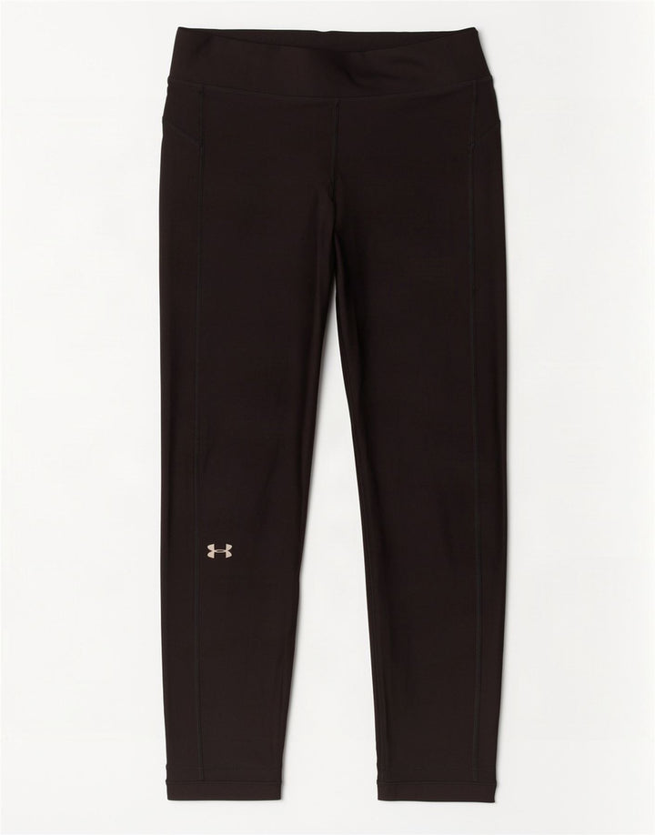Under Armour Womens Heat Gear Leggings Reino Unido 14 Médio Preto