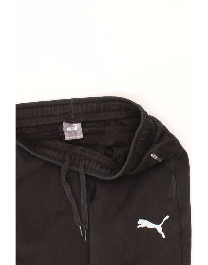 PUMA Mens Tracksuit Trousers Small  Black Vintage Puma and Second-Hand Puma from Messina Hembry 