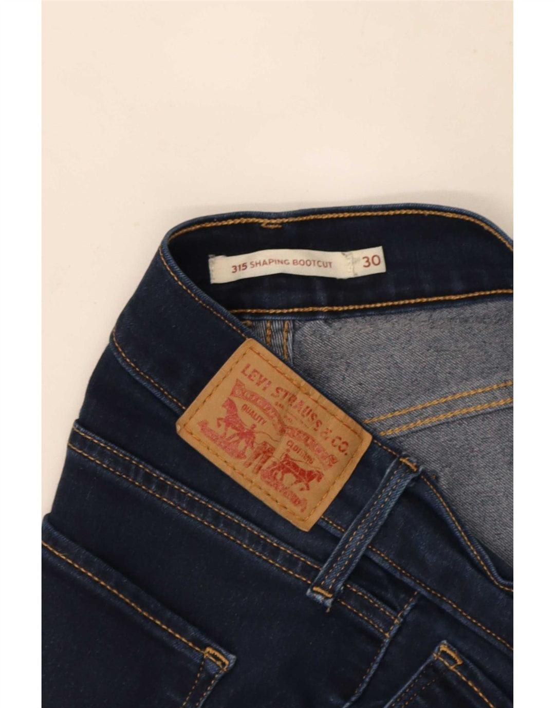 Calça jeans feminina Levi's 315 Shaping Bootcut W30 L30 azul marinho