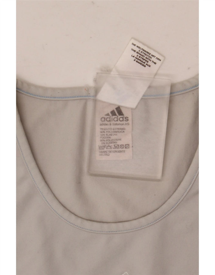 Camiseta Feminina Adidas Top UK 12 Cinza Médio Poliamida