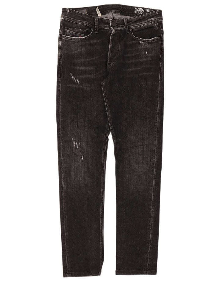 Jeans masculino diesel desgastado slim W33 L30 algodão preto