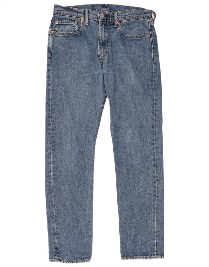 Levi's Masculino 502 Straight Jeans W32 L32 Azul Algodão