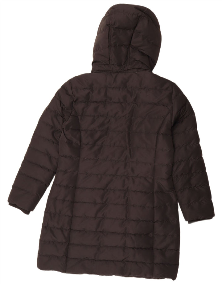 Casaco acolchoado com capuz feminino Tommy Hilfiger UK 18 XL preto poliéster