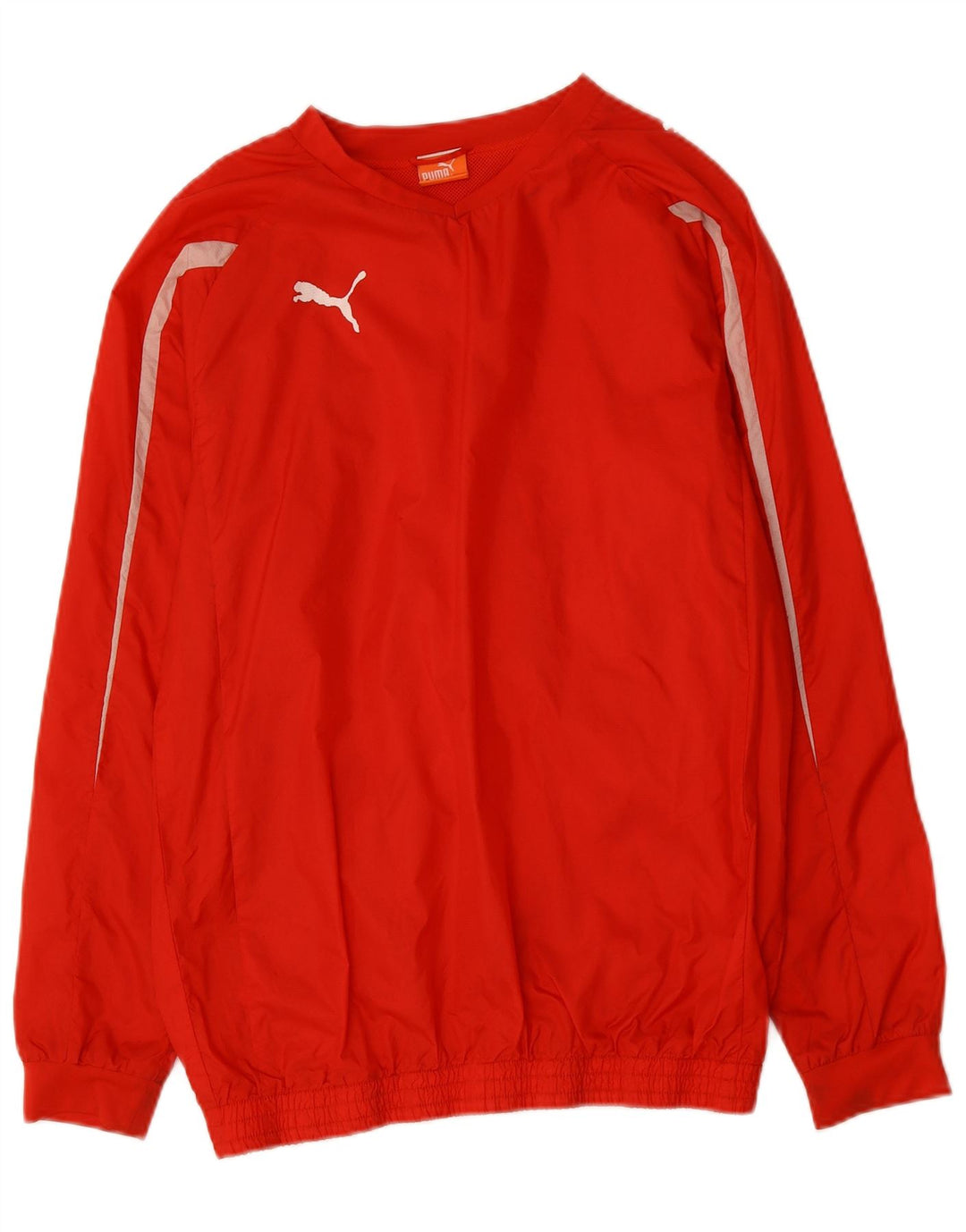 PUMA Masculino Top Manga Longa Médio Vermelho Nylon